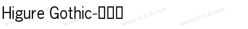 Higure Gothic字体转换